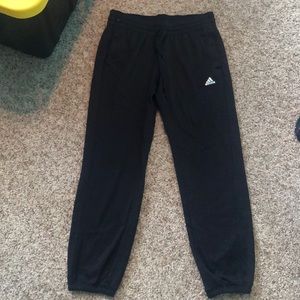 Adidas black joggers